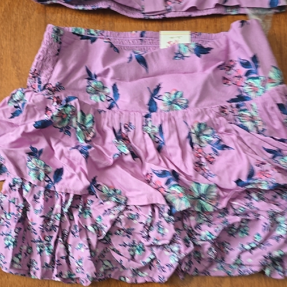 Floral Two-Piece Set in Purple - Picture 6 of 10